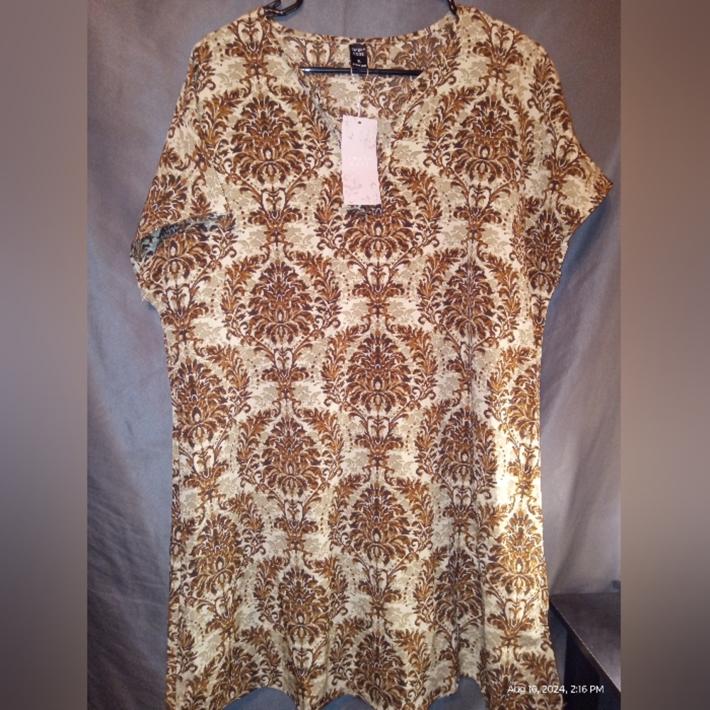 Emery Rose floral print boho v-neck dress